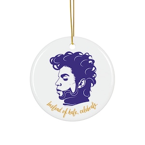 Prince Christmas Ornament, Prince, Holiday, Ceramic Ornament, Christmas Gift, Ceramic Ornaments