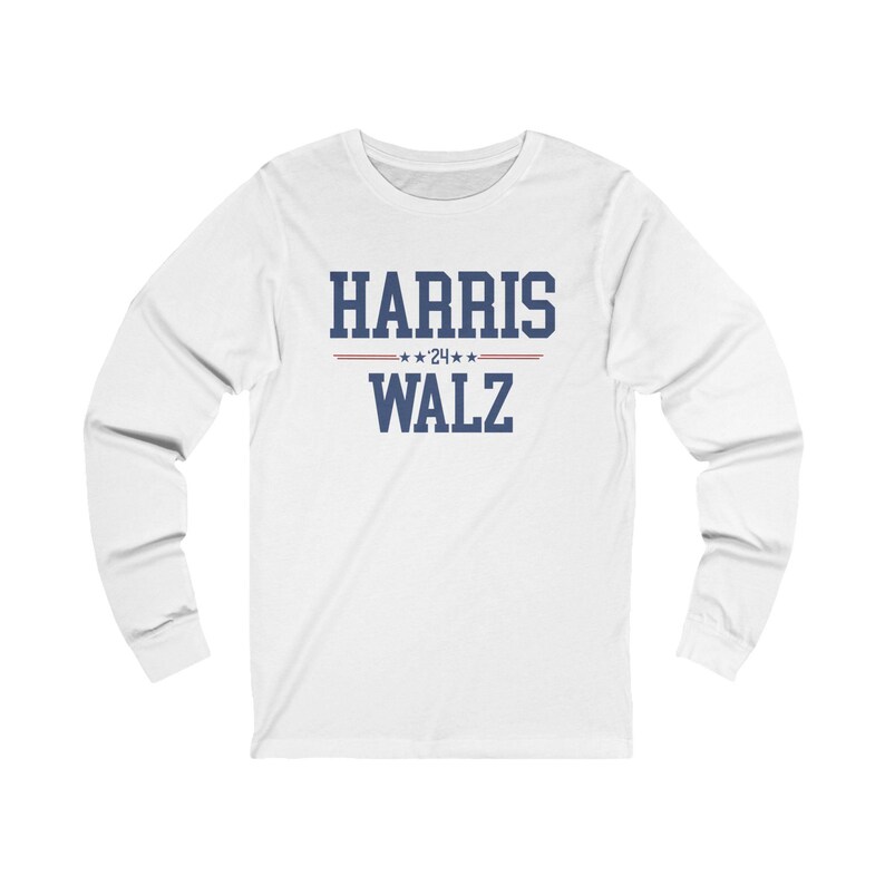 Harris-Walz 2024 Long Sleeve, Not Going Back Harris 47 Shirt, 2024 Election Shirt, Democrat T-Shirt, Sweatshirt, Political Tee, I'm with Her White