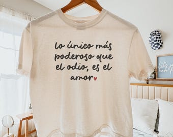 Die einzige Sache, die mächtiger ist als Hass, ist Liebe, lo único más poderoso que el odio es el amor Bunny-Zitat, ICE abschaffen