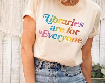 Koszulka Biblioteki są dla wszystkich, Koszulka Książki Zakazane, Czytaj Książki Zakazane, Książki Ratują Życie, Wspieraj Biblioteki Publiczne
