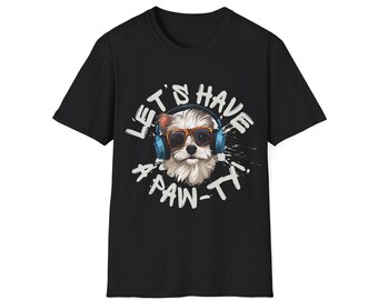 Let's Have a Paw-ty Dog Lover T-Shirt, Pet Party Shirt, Animal Lover Gift, Cute Tee for Dog Owners, Funny Dog Lover Apparel