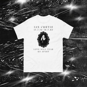 Ian Curtis Memorial T-Shirt  | Joy Division shirt (color options), new order, post-punk shirt, goth shirt, new order shirt