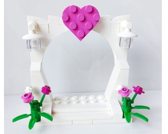 Wedding Arch for Minifigures Bride and Groom Cake Toppers * Customised Personalised * Made with Lego® * Gay Lesbian * Gifts * Decorations