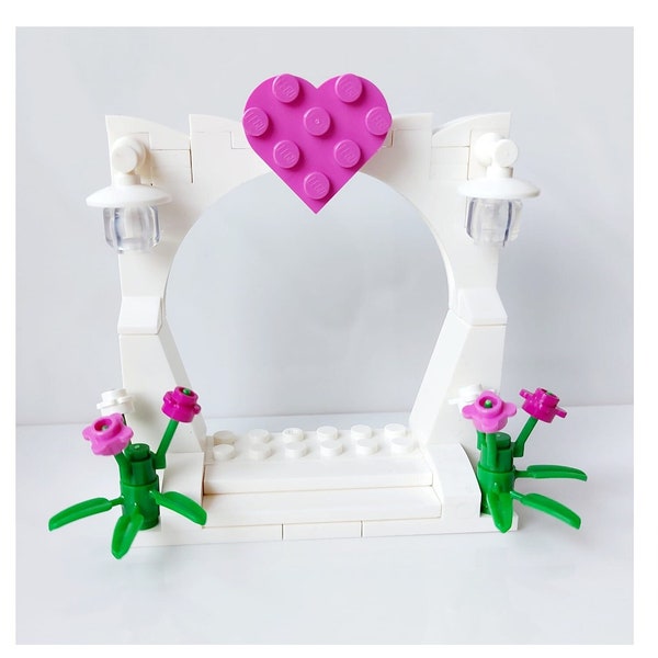 Wedding Arch for Minifigures Bride and Groom Cake Toppers * Customised Personalised * Made with Lego® * Gay Lesbian * Gifts * Decorations