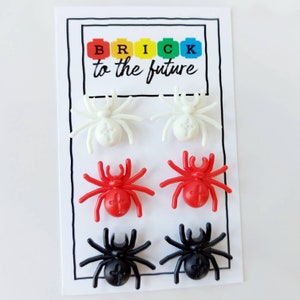 Spinnen Ohrstecker * Ungewöhnliche Weihnachtsgeschenke * Secret Santa Halloween Ideen * Made with Lego® * Geschenke * Damen Herren Schmuck