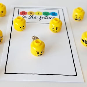 Pendientes con forma de cabeza de minifigura * Regalos navideños únicos e inusuales * Ideas para el amigo invisible * Ideas para regalos de cumpleaños * Joyería * Hecho con Lego®