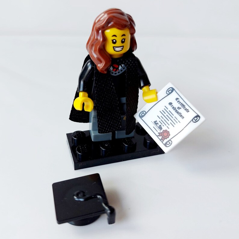 Graduation Minifigures Graduate Cake Toppers * Customised Personalised ...