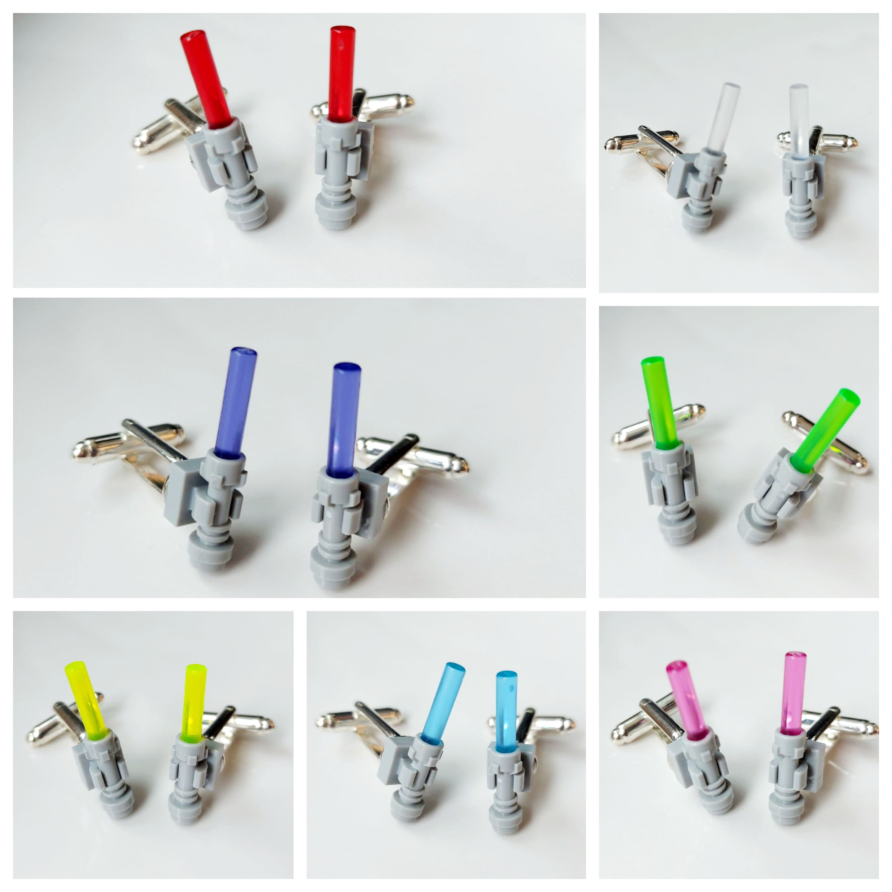 Light Saber Cufflinks * Unique Unusual Christmas Gifts * Made With