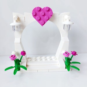 Wedding Arch for Minifigures Bride and Groom Cake Toppers Customised Personalised Made with Lego® Gay Lesbian Gifts Decorations image 2