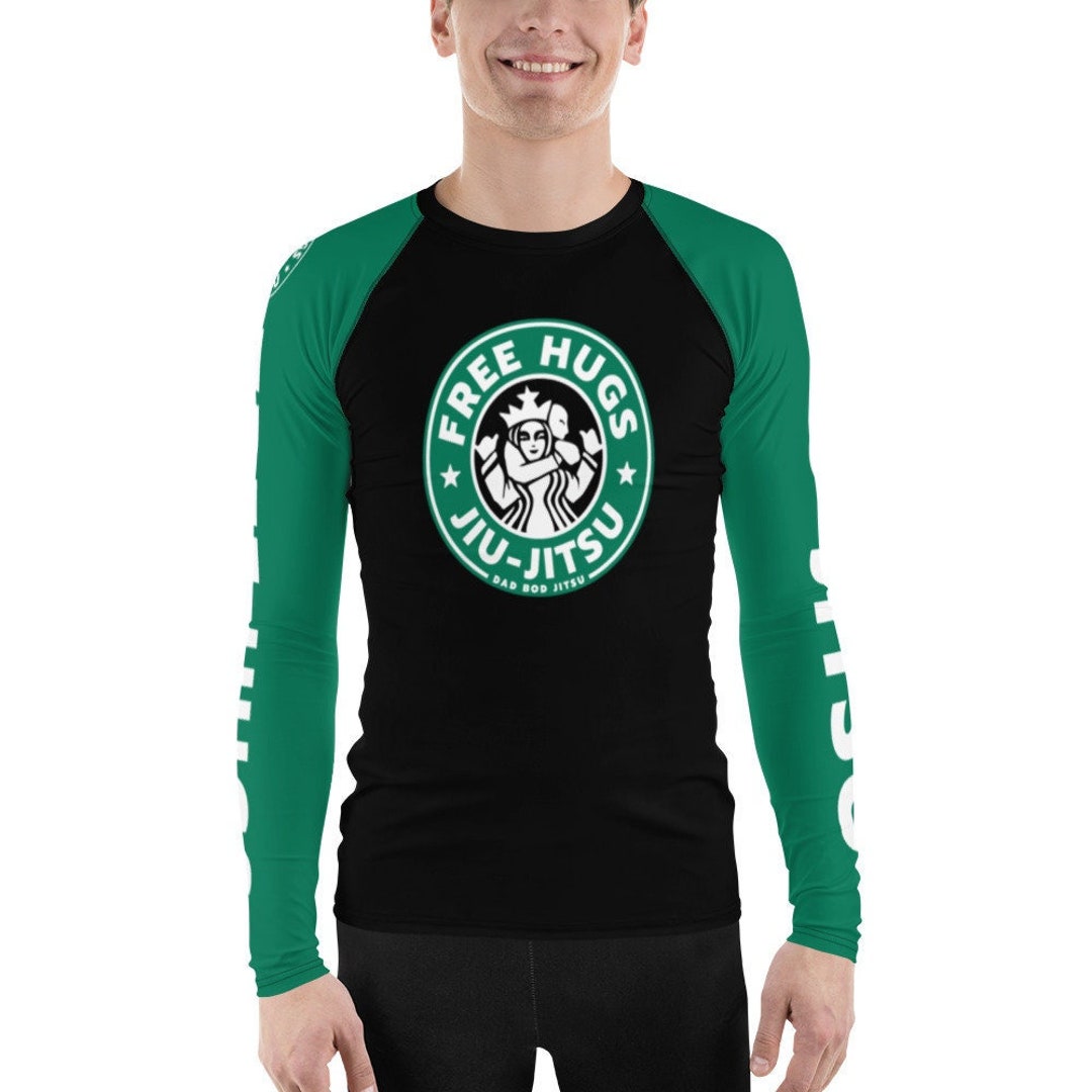 BJJ Free Hugs With Starbucks Choke Out Rash Guard - Etsy