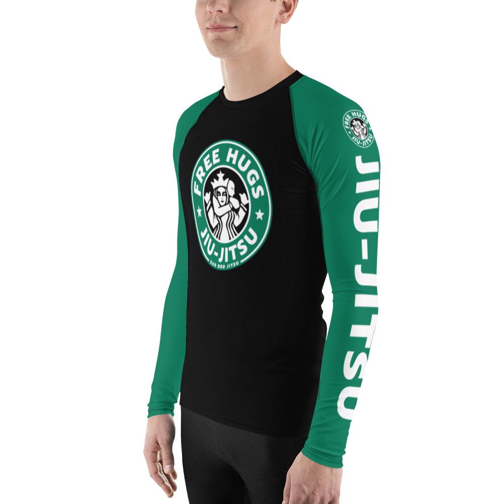 BJJ Free Hugs With Starbucks Choke Out Rash Guard - Etsy