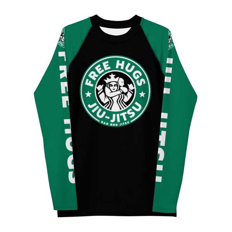BJJ Free Hugs With Starbucks Choke Out Rash Guard - Etsy
