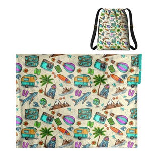 Travel Pattern: 2-in-1 Cozy Blanket Backpack | Travel Cobichila | Teporingo | Warm, Lightweight, and Soft!