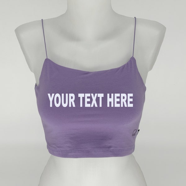 Custom Lilac Crop Top for Women, Lilac Crop Top, Custom Crop Tops, Personalized, Crop Tops for Women, Custom Sports Bra, Womens Crop Tops,