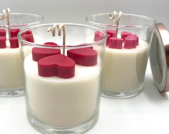 Heart Candle | Valentine's Day Gift | Scented Soy Wax Candle | Gift for Her | Gift for Friend