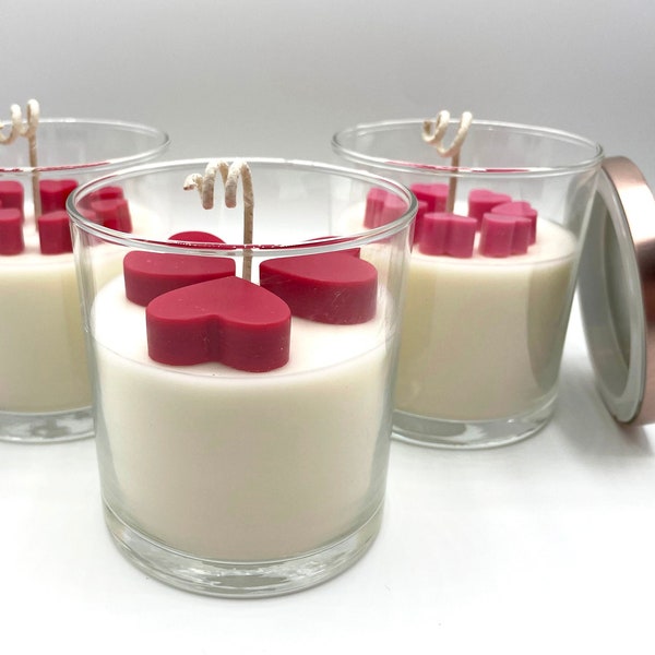 Heart Candle | Valentine's Day Gift | Scented Soy Wax Candle | Gift for Her | Gift for Friend