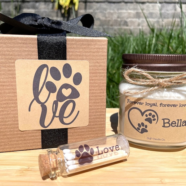 Pet Memorial Candle Etsy