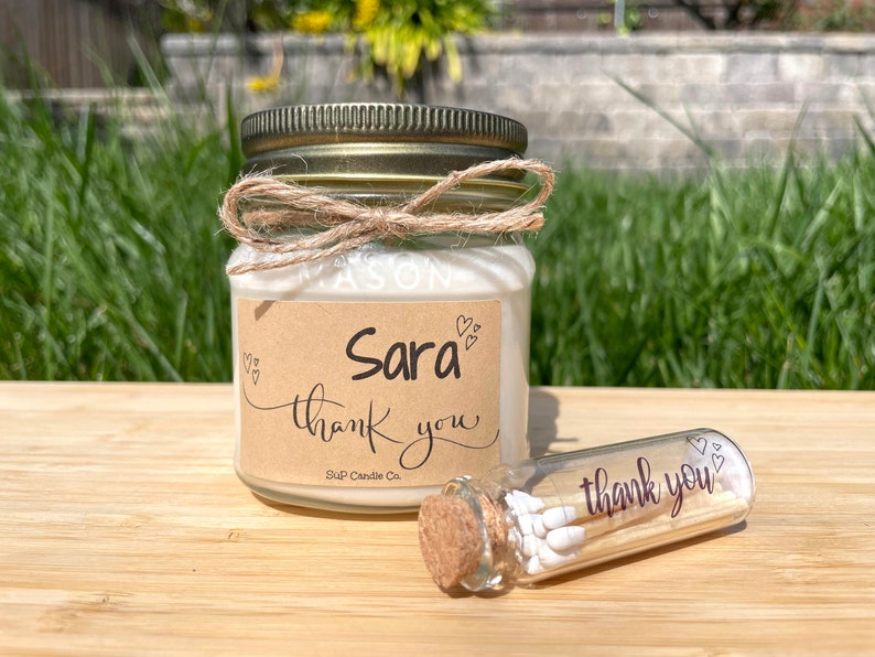 Personalized Thank You Gift Thank You Candle Thank You Gift Box