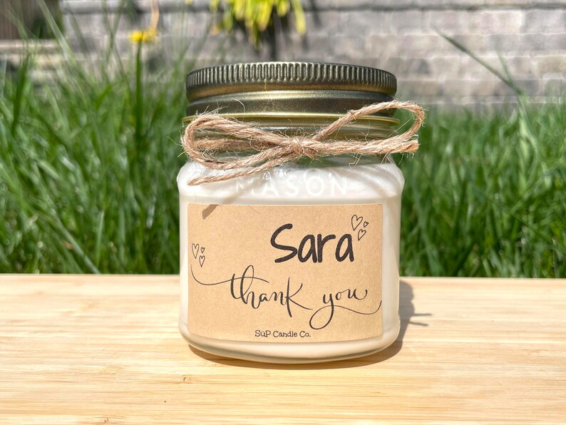 Personalized Thank You Gift Thank You Candle Thank You Gift Box
