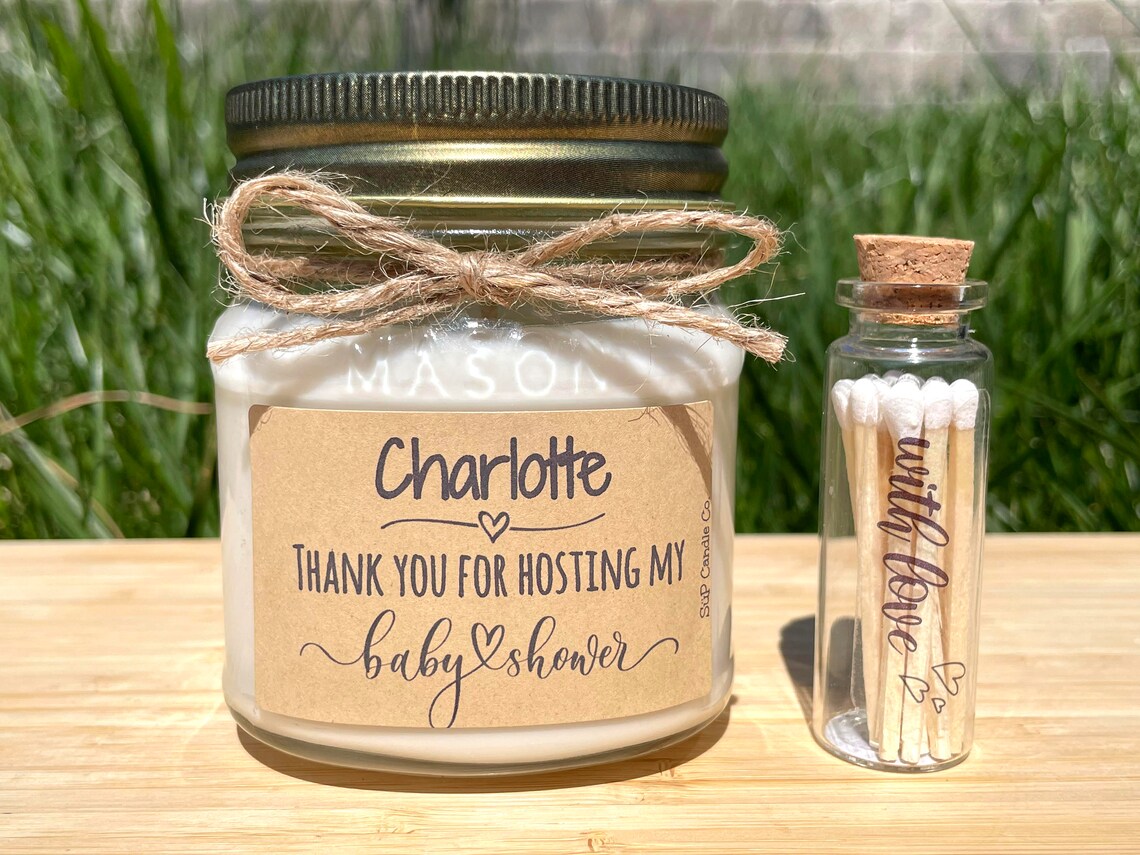 Baby Shower Hostess Gift Shower Thank You Gift Hostess Thank You Best Shower Ever 8 Oz Soy