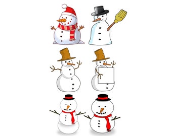 雪だるま svg、雪だるま SVG、クリスマス雪だるま svg および png