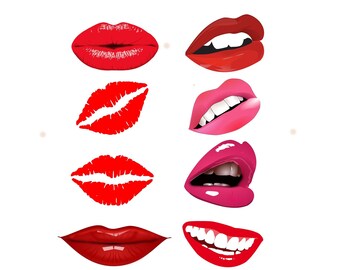 赤いキス SVG、セクシーなキス SVG、セクシーな口 SVG、セクシーな唇 PNG、キス SVG