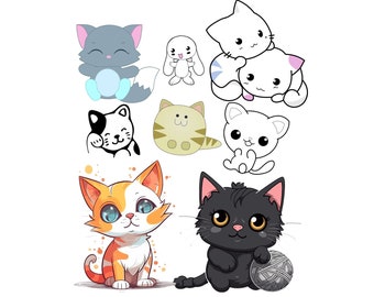 かわいい子猫 SVG、かわいい猫 SVG、かわいい動物 SVG、子猫 SVG