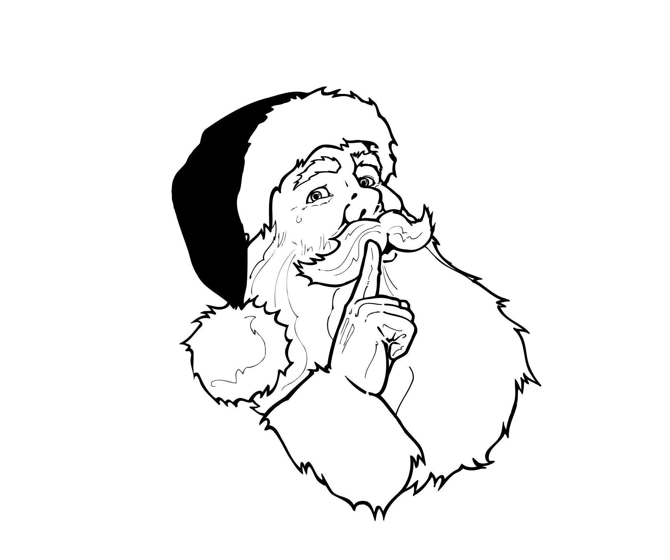 Santa Face Svg, Christmas Svg, Santa Claus Svg,digital Download, Santa