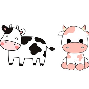 Baby Cow Svg Farm Animal Svg Cow Svg Animal png Cute Cow Svg Baby Cow Png Farm Animal Clipart Baby Animal Svg Digital Download