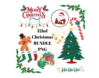 メリークリスマスバンドル PNG