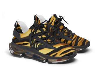 Womens Golden Tiger Print Sneakers | Running Shoes | Designer Shoes | Fitness | Workout