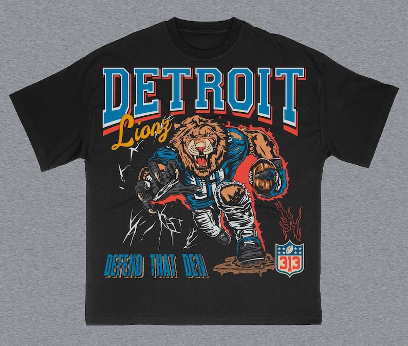 Detroit Lionz Defend That Den 313 Version Black