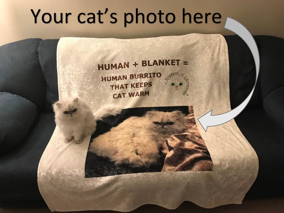 Personalized Velvet Blanket for Cat Parents Etsy