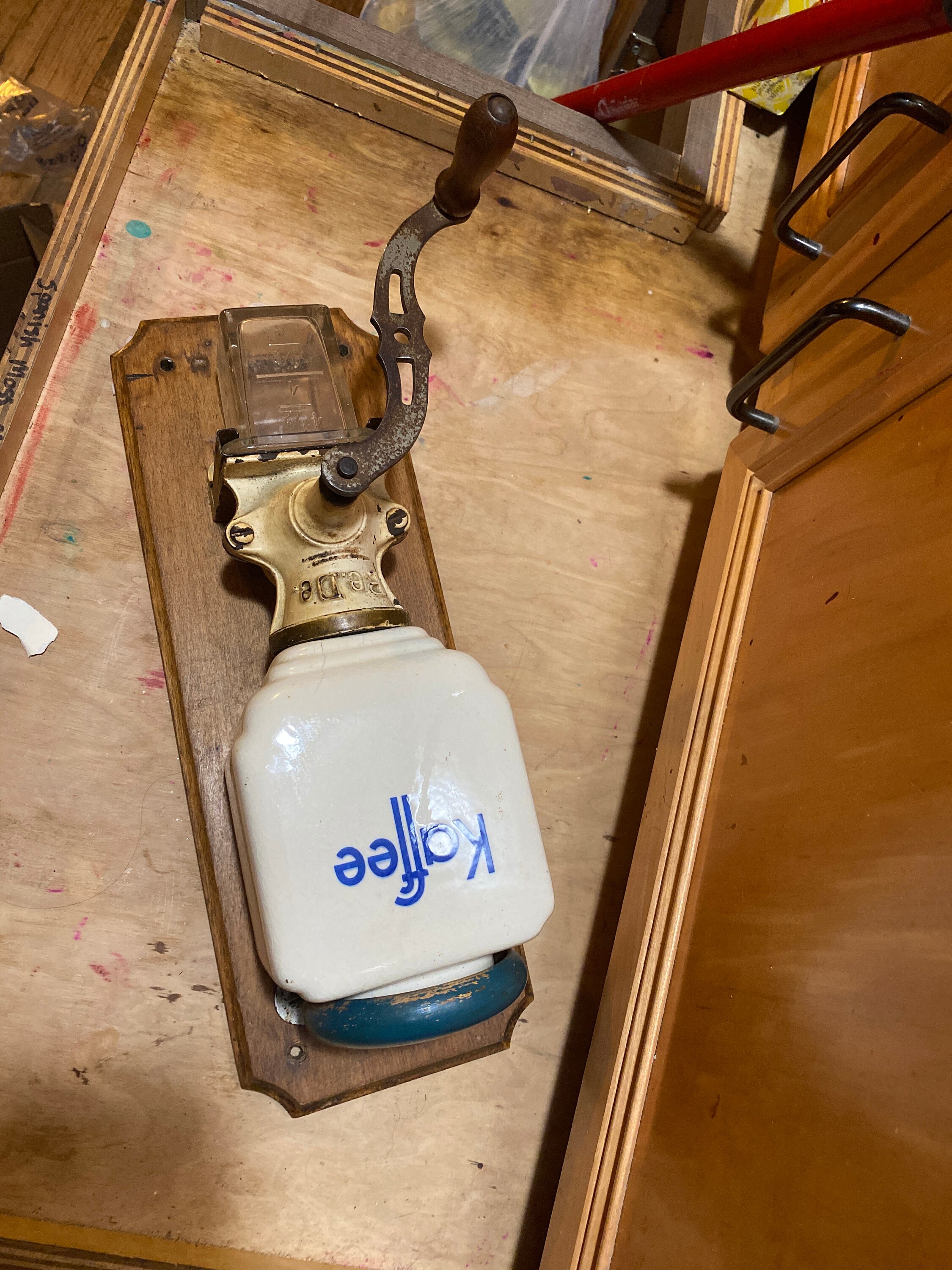 Antique Koffee P.e.d.e Wall Hanging Coffee Grinder Etsy