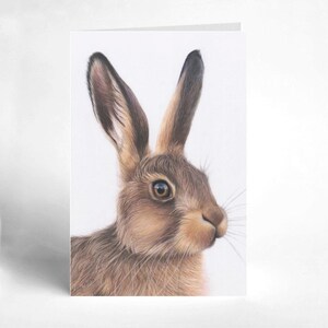 Hare - Blank Greeting Card (4"x6")