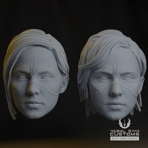 Merrin Headsculpt Collection - Star Wars 3D Prints (1/12, 1/6 & 1:18)