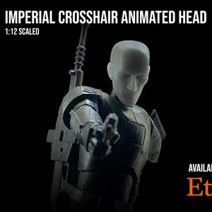 Bad Batch Imperial Crosshair Animated Head - Star Wars Black Series 6inch