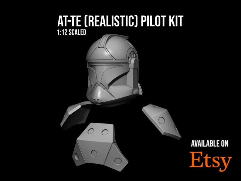 ATTE realistic Addon Pilot Kit Star Wars Black Series Etsy
