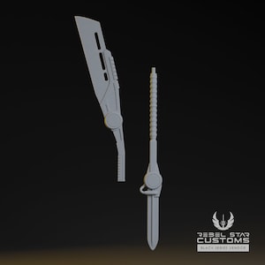 Praetorian Electro-Bisento Staff - Star Wars 3D Prints