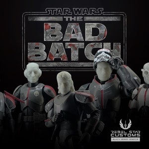 Bad Batch Animated Heads - Star Wars Black Series 6inch
