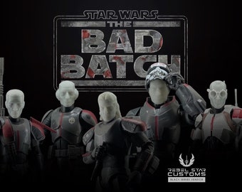 Bad Batch Animated Heads - Star Wars Black Series 6inch