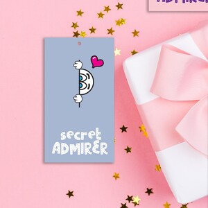 Stampabile / Etichette regalo di San Valentino / Ammiratore segreto /