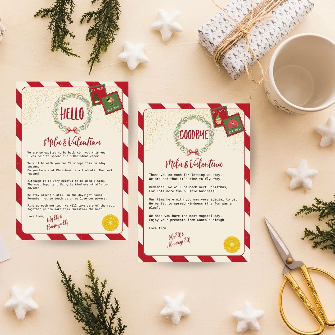 Personalized Elf Letter, Elf Ideas, Editable Elf Arrival Letter, Elf ...