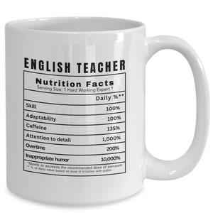 English Teacher Gifts, English Teacher Appreciation, English Teacher Retirement, English Teacher Gift Idea
