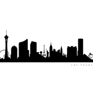 Las Vegas Skyline SVG | paysages urbains | SVG | Casino SVG