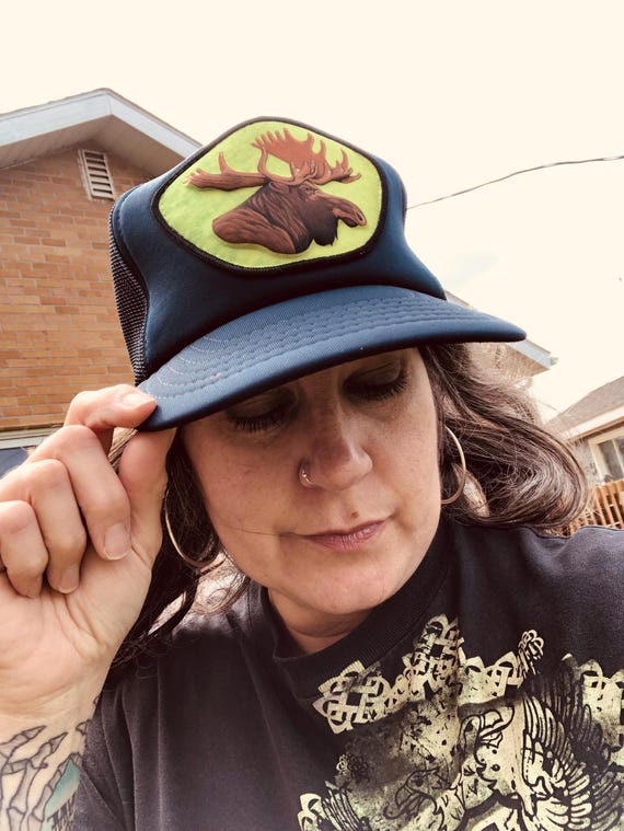 Totally rad Moose Patch Trucker Hat SnapBack 3D w… - image 10