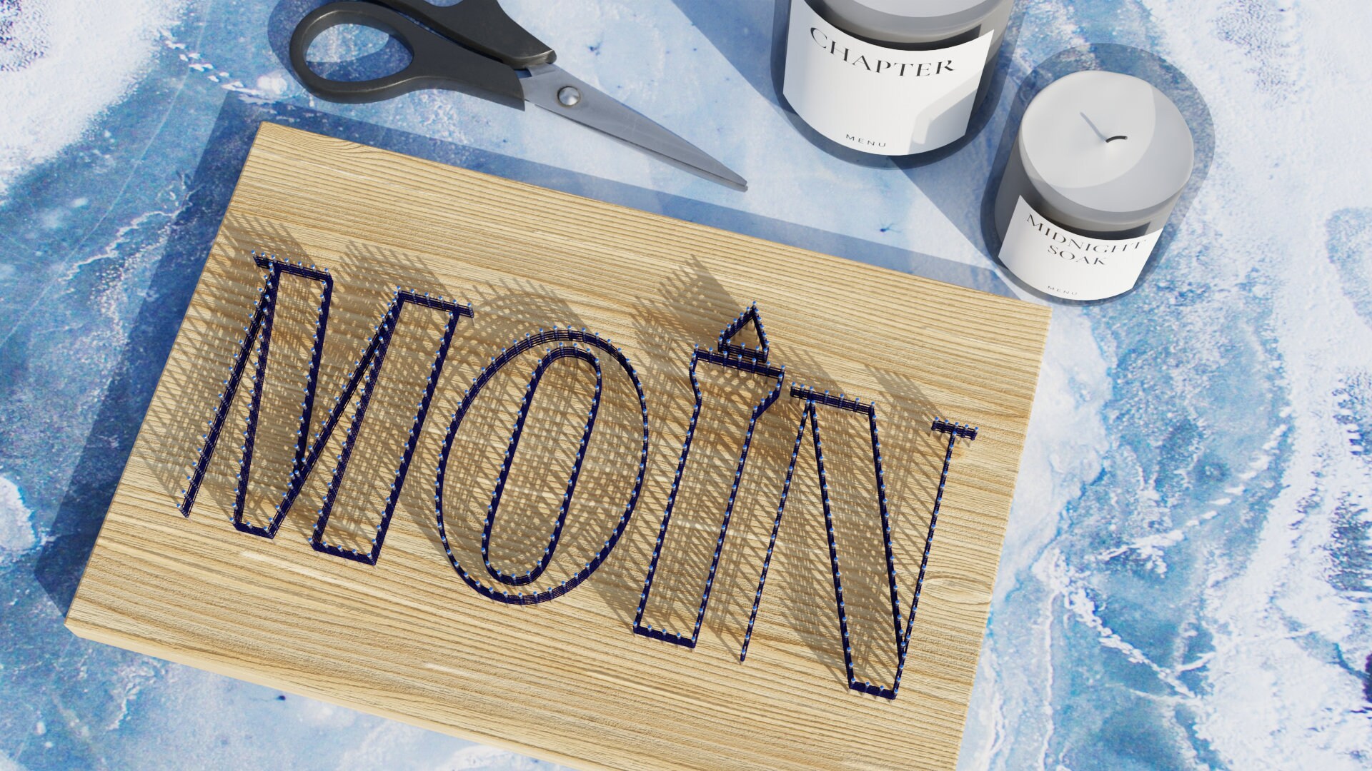 Moin Lighthouse - DIY String Art Pattern, Fadenbild, Threadart for ...