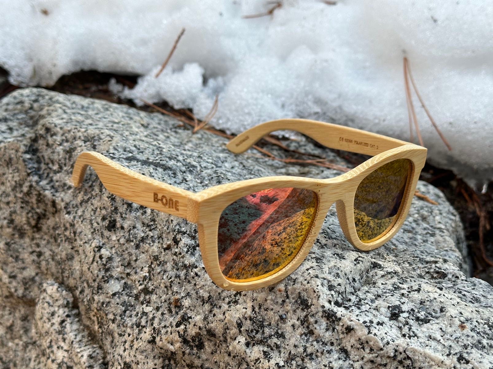 Bamboo Sunglasses | Handmade Polarized Reflective Lens - Etsy display picture 2