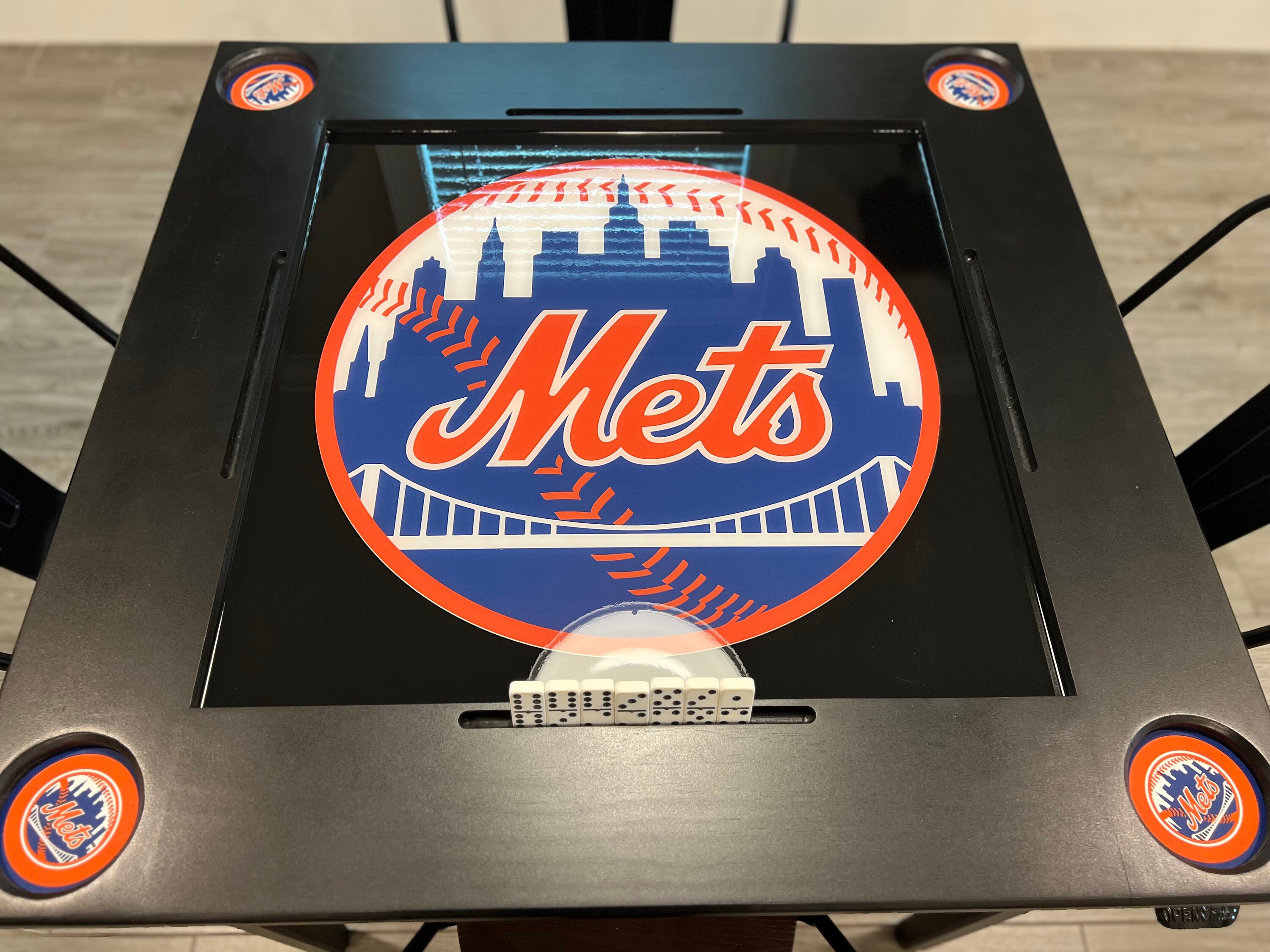 Custom New York Mets Domino Table Etsy