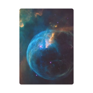 Carte da gioco Bubble Nebula Poker, lucido, rivestimento resistente ai raggi UV, mazzo di 52 + 2 Jolly
